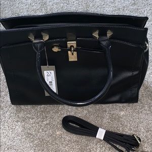 Black and gold new york & company purse